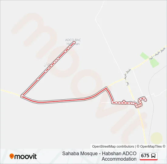 675 Bus Line Map