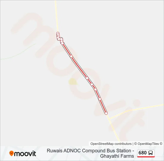 680 Bus Line Map