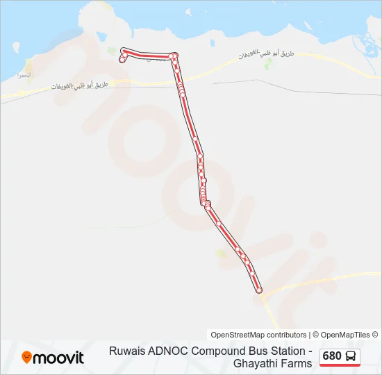 680 Bus Line Map
