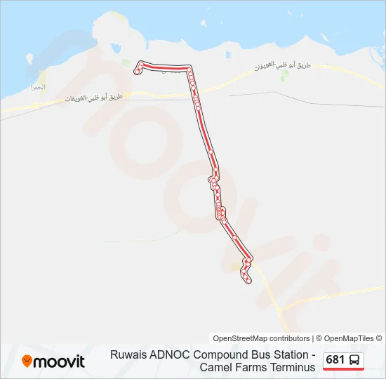 681 Bus Line Map