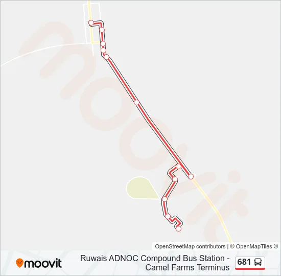 681 Bus Line Map