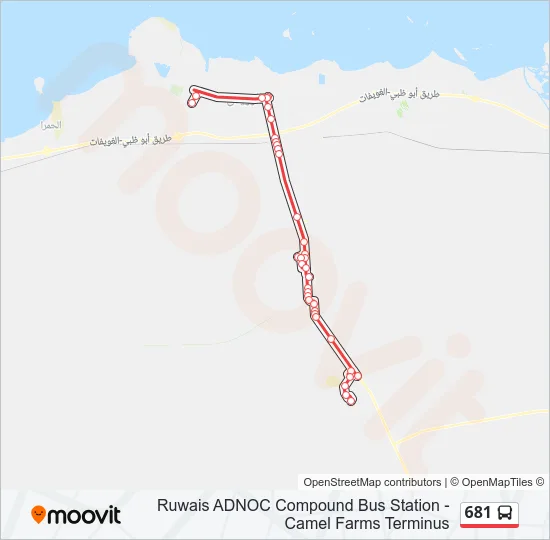 681 Bus Line Map