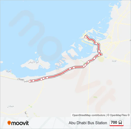 700 Bus Line Map
