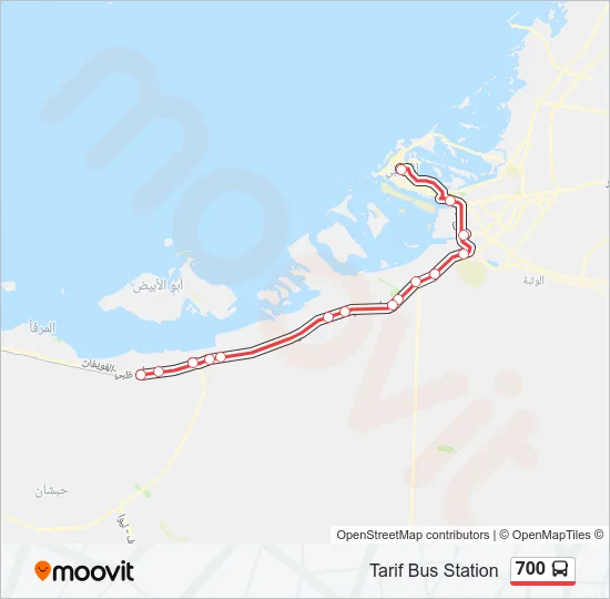 700 Bus Line Map