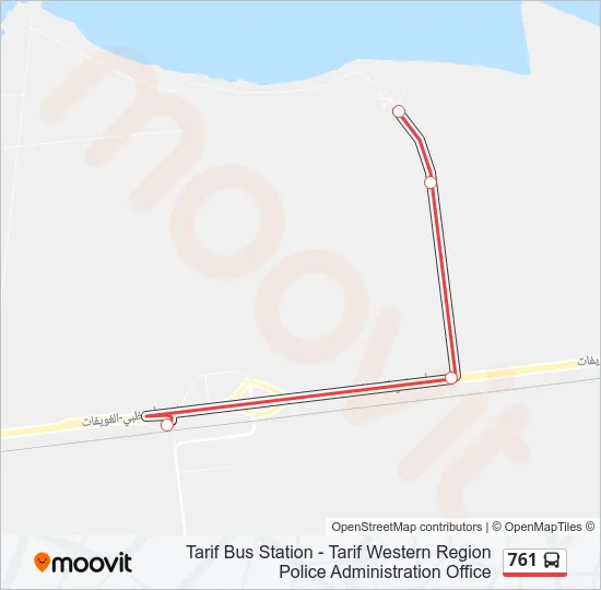 761 Bus Line Map