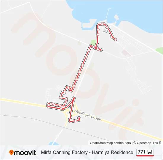 771 Bus Line Map