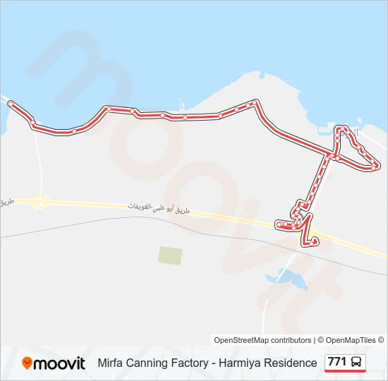 771 Bus Line Map