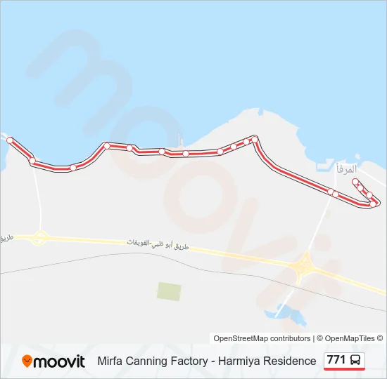 771 Bus Line Map