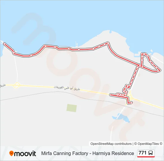 771 Bus Line Map