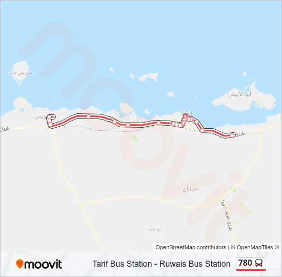 780 Bus Line Map