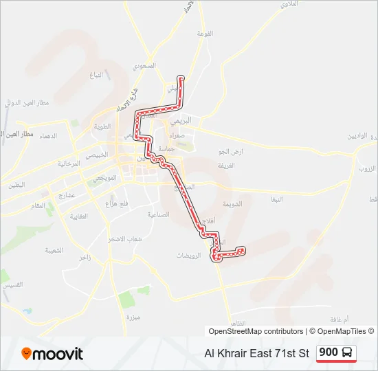 900 Bus Line Map