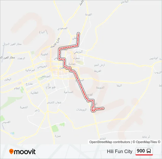 900 Bus Line Map