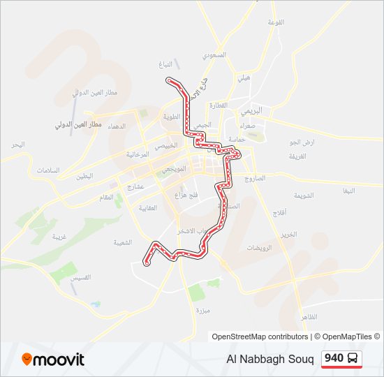 940 bus Line Map