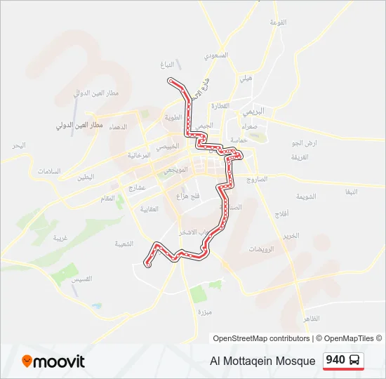 940 Bus Line Map