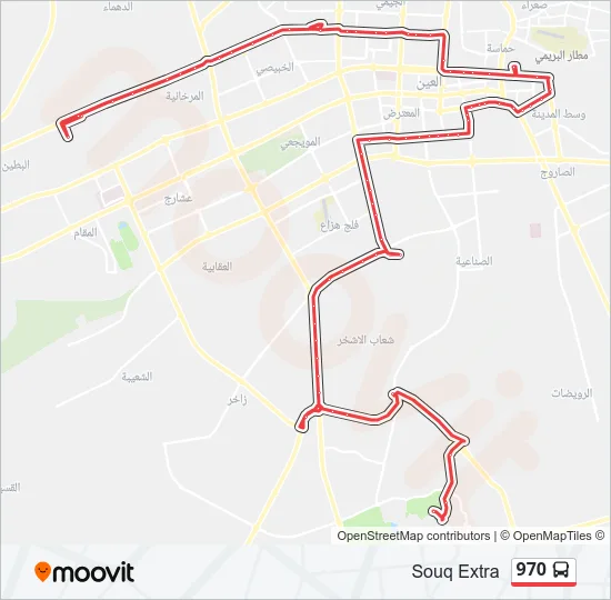 970 Bus Line Map
