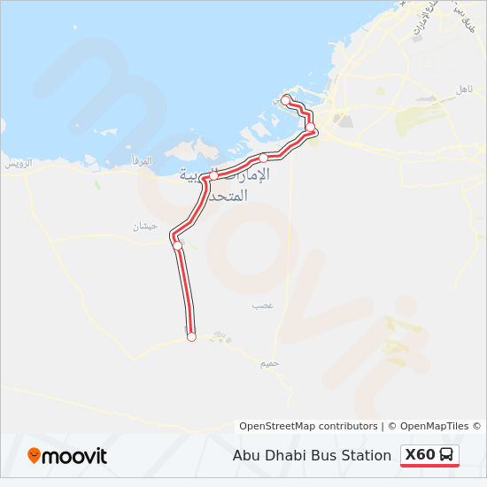 X60 bus Line Map