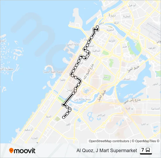 7 Bus Line Map
