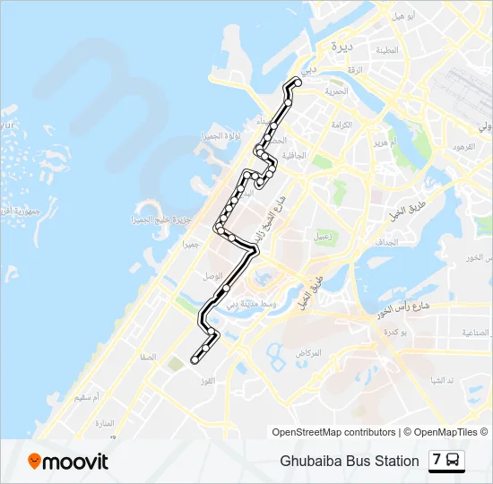 7 Bus Line Map