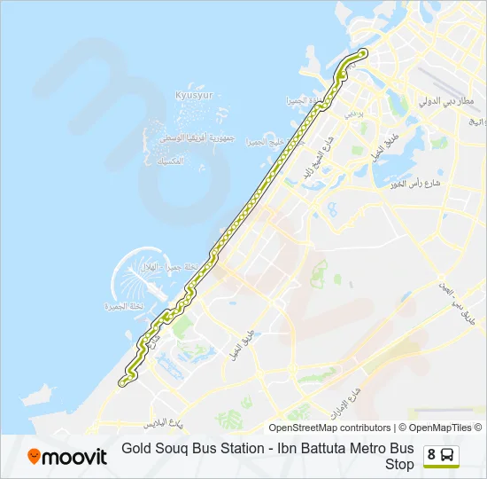 8 Bus Line Map
