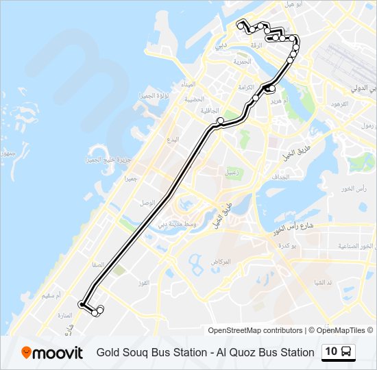 10 bus Line Map