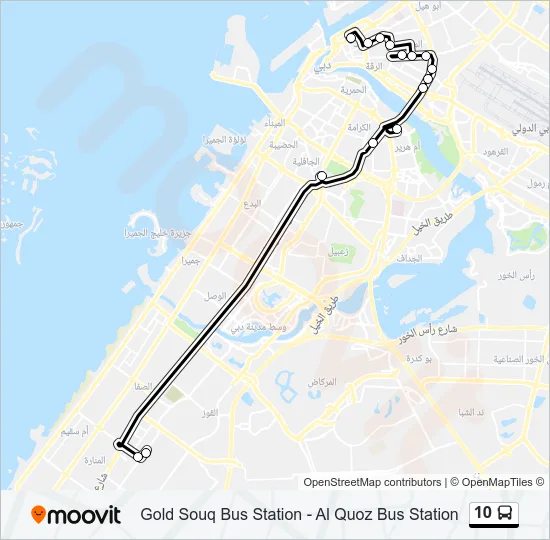10 Bus Line Map