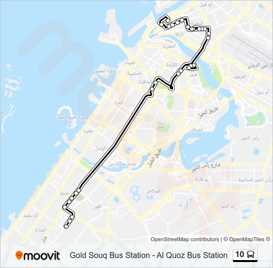 10 Bus Line Map