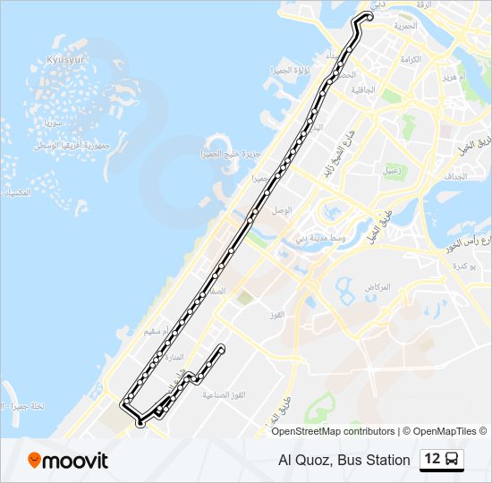 12 bus Line Map