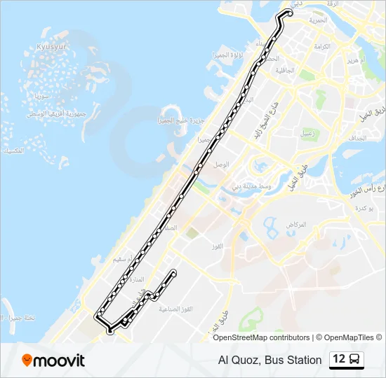 12 Bus Line Map