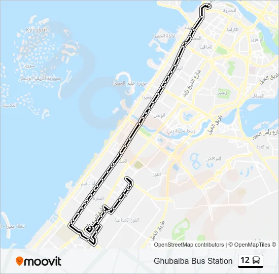 12 Bus Line Map