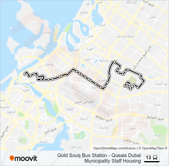 13 Bus Line Map