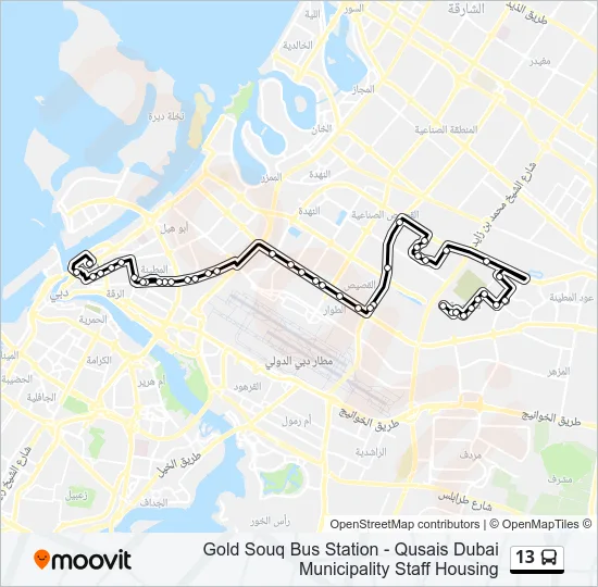 13 Bus Line Map