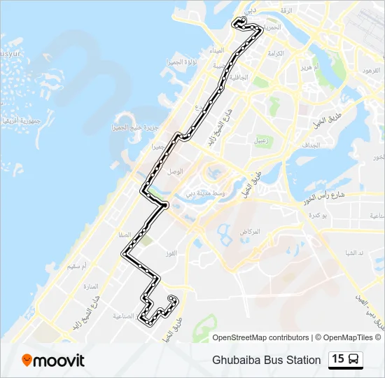 15 Bus Line Map