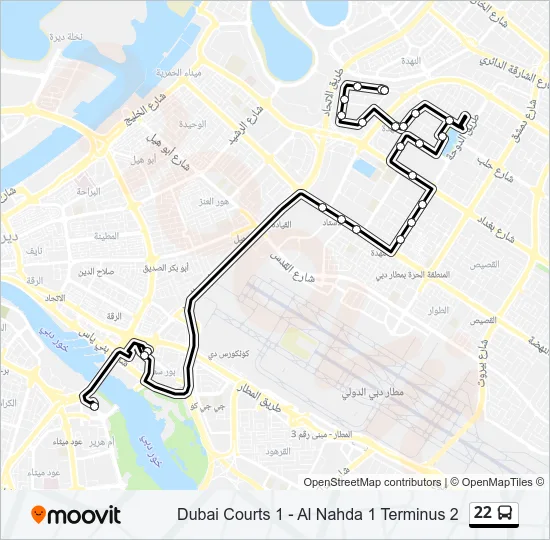 22 Bus Line Map