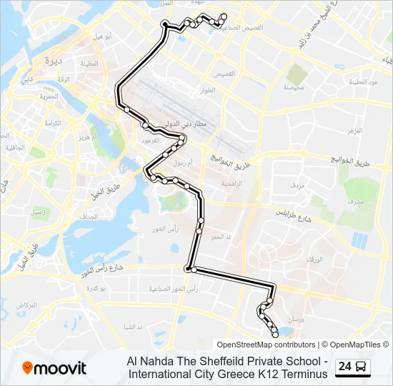 24 Bus Line Map