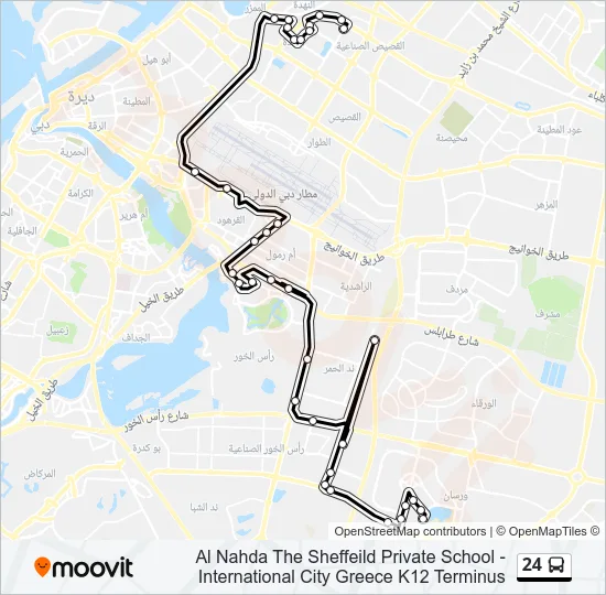 24 Bus Line Map