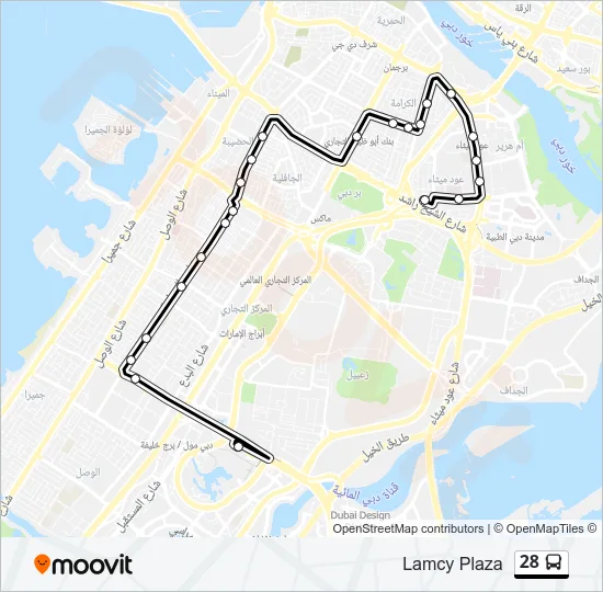 28 Bus Line Map