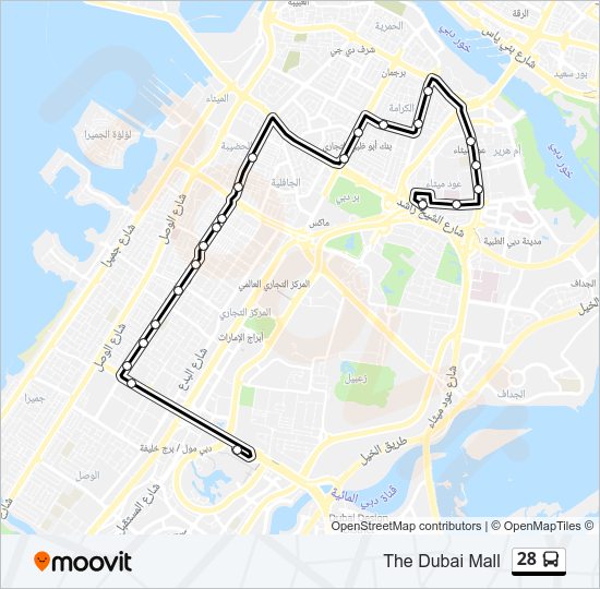 28 Route: Schedules, Stops & Maps - The Dubai Mall (Updated)