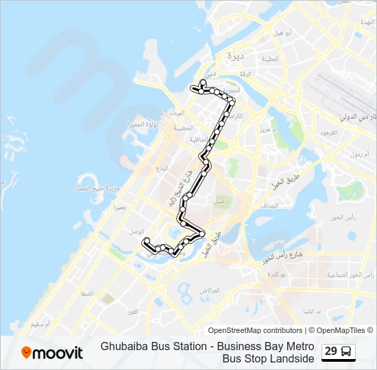 29 Bus Line Map
