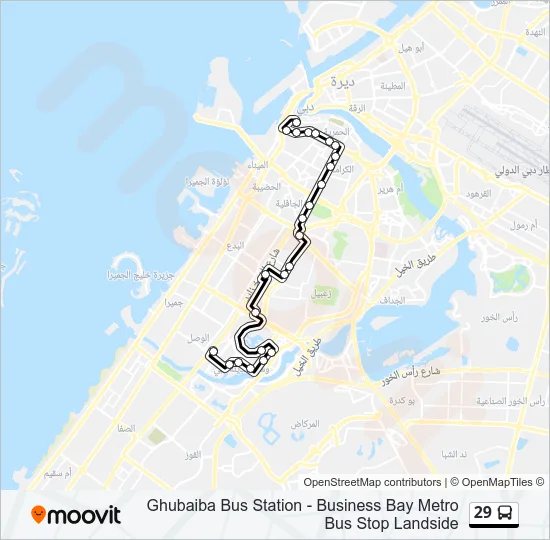 29 Bus Line Map
