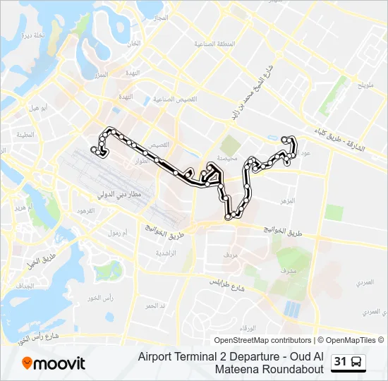 31 Bus Line Map