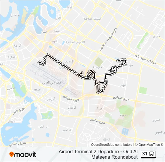 31 Bus Line Map
