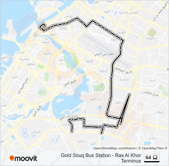 64 Bus Line Map