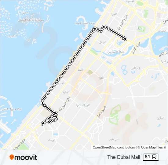 81 Bus Line Map