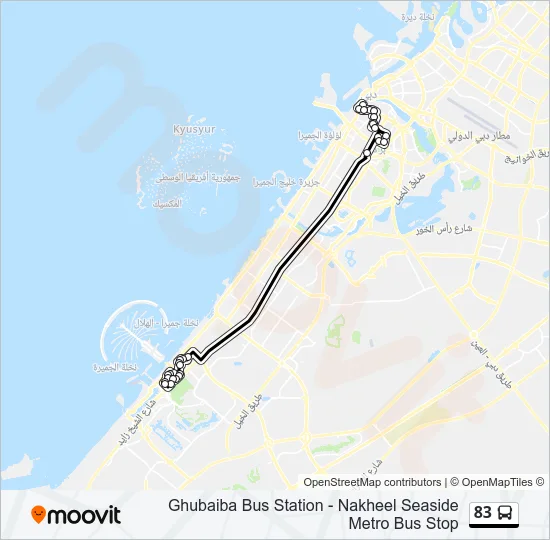 83 Bus Line Map