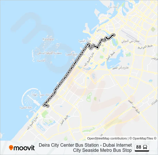88 Bus Line Map