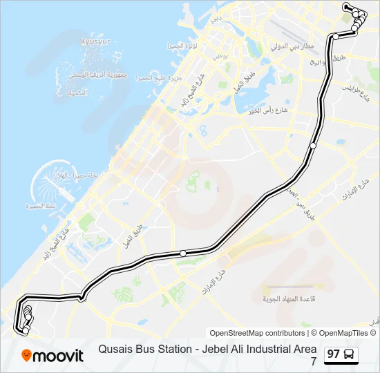 97 Bus Line Map