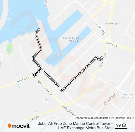 99 Bus Line Map