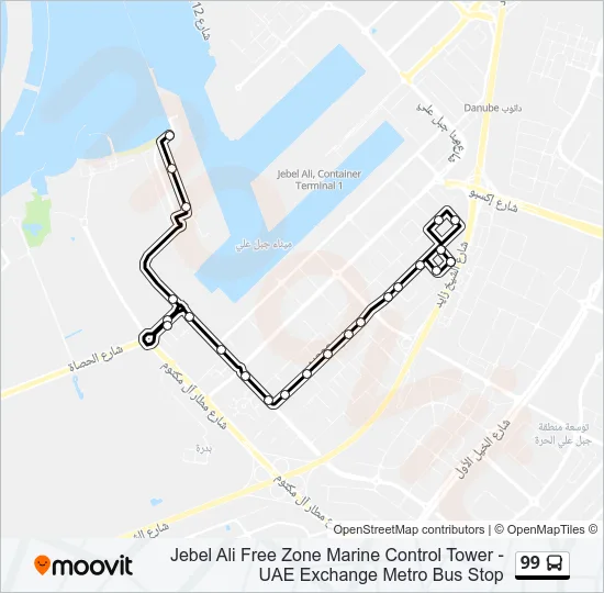 99 Bus Line Map