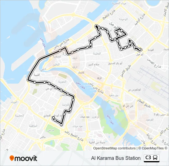 C3 Bus Line Map