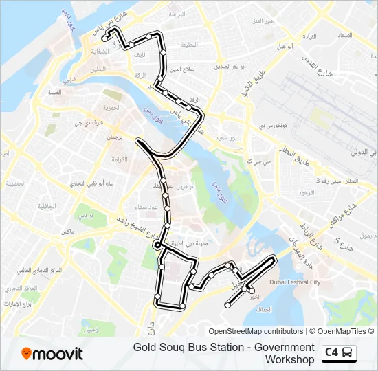 C4 Bus Line Map